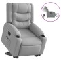 Sillón eléctrico reclinable elevable de tela gris claro de , Sillones - Ref: Foro24-3206579, Precio: 327,61 €, Descuento: %