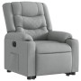 Sillón eléctrico reclinable elevable de tela gris claro de , Sillones - Ref: Foro24-3206579, Precio: 327,61 €, Descuento: %