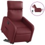 Sillón elevable eléctrico cuero artificial rojo tinto de , Sillones - Ref: Foro24-3206767, Precio: 308,10 €, Descuento: %