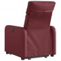 Sillón elevable eléctrico cuero artificial rojo tinto de , Sillones - Ref: Foro24-3206767, Precio: 308,10 €, Descuento: %