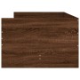 Brown oak bed frame with drawers 75x190 cm by , Beds and slatted bases - Ref: Foro24-3207363, Price: 166,64 €, Discount: %