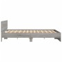 Sonoma gray bed frame with headboard 180x200 cm by , Beds and slatted bases - Ref: Foro24-3207467, Price: 177,85 €, Discount: %