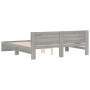 Estructura de cama con cabecero gris Sonoma 180x200 cm de , Camas y somieres - Ref: Foro24-3207467, Precio: 177,85 €, Descuen...