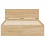 Estructura de cama con cabecero roble Sonoma 120x200 cm de , Camas y somieres - Ref: Foro24-3207492, Precio: 167,51 €, Descue...