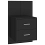 Wall-mounted bedside tables 2 units black by vidaXL, Nightstands - Ref: Foro24-810992, Price: 112,87 €, Discount: %