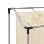 Laundry separator with 3 cream-colored steel bags by vidaXL, Laundry baskets - Ref: Foro24-282427, Price: 41,44 €, Discount: %