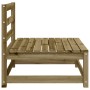 Gartensofa ohne Armlehnen aus imprägniertem Kiefernholz 70x70x67 cm von , Modulare Sofas für den Außenbereich - Ref: Foro24-8...