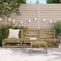 Garden sofas without armrests 3 pcs pine wood 70x70x67 cm by , Modular outdoor sofas - Ref: Foro24-837934, Price: 131,97 €, D...