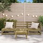 3-seater garden sofa in impregnated pine wood by , Modular outdoor sofas - Ref: Foro24-837955, Price: 169,21 €, Discount: %