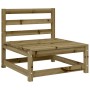 3-seater garden sofa in impregnated pine wood by , Modular outdoor sofas - Ref: Foro24-837955, Price: 169,21 €, Discount: %