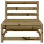 3-seater garden sofa in impregnated pine wood by , Modular outdoor sofas - Ref: Foro24-837955, Price: 169,21 €, Discount: %