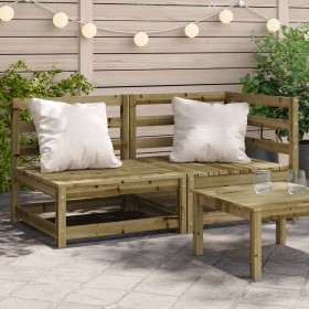 2-Sitzer-Gartensofa aus imprägniertem Kiefernholz von , Modulare Sofas für den Außenbereich - Ref: Foro24-837948, Preis: 118,...