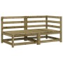 2-seater garden sofa impregnated pine wood by , Modular outdoor sofas - Ref: Foro24-837948, Price: 118,35 €, Discount: %