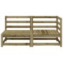 2-seater garden sofa impregnated pine wood by , Modular outdoor sofas - Ref: Foro24-837948, Price: 118,35 €, Discount: %