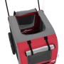 Pet Bicycle Trailer Iron Oxford Cloth Red Gray by , pet strollers - Ref: Foro24-93859, Price: 109,25 €, Discount: %