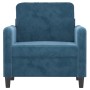 Sillón de terciopelo azul 60 cm de , Sofás - Ref: Foro24-359431, Precio: 165,82 €, Descuento: %