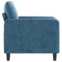 Sillón de terciopelo azul 60 cm de , Sofás - Ref: Foro24-359431, Precio: 165,82 €, Descuento: %