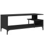 TV cabinet engineered wood and black steel 102x40x41 cm by , TV Furniture - Ref: Foro24-842411, Price: 55,41 €, Discount: %