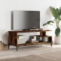 TV cabinet engineered wood and black steel 102x40x41 cm by , TV Furniture - Ref: Foro24-842413, Price: 53,88 €, Discount: %