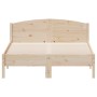 Estructura de cama con cabecero madera maciza pino 135x190 cm de , Camas y somieres - Ref: Foro24-842606, Precio: 107,58 €, D...