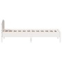 Estructura de cama con cabecero madera de pino blanca 90x200 cm de , Camas y somieres - Ref: Foro24-842619, Precio: 93,70 €, ...