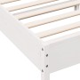 White pine wood bed frame with headboard 90x200 cm by , Beds and slatted bases - Ref: Foro24-842619, Price: 93,99 €, Discount: %