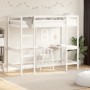 Loft bed with solid white pine wood desk 100x200 cm by , Beds and slatted bases - Ref: Foro24-842847, Price: 247,17 €, Discou...