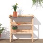 Plant table with shelves solid fir wood 78x38x82.5cm by , Pot stands - Ref: Foro24-156352, Price: 49,46 €, Discount: %