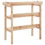 Plant table with shelves solid fir wood 78x38x82.5cm by , Pot stands - Ref: Foro24-156352, Price: 49,46 €, Discount: %