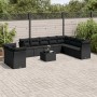 11-teilige Gartensofagarnitur und schwarze synthetische Rattankissen von , Gartensets - Ref: Foro24-3217865, Preis: 669,34 €,...