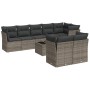 Set de muebles de jardín 9 pzas y cojines ratán sintético gris de , Conjuntos de jardín - Ref: Foro24-3217920, Precio: 612,33...