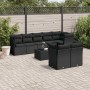 8-teiliges Gartensofa-Set und schwarze synthetische Rattankissen von , Gartensets - Ref: Foro24-3217915, Preis: 584,83 €, Rab...