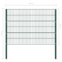 Fence panel with green iron posts 1.7x1.2 m by vidaXL, fence panels - Ref: Foro24-144934, Price: 102,20 €, Discount: %