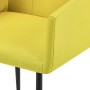 Sillas de comedor con reposabrazos 2 unidades tela amarillo de vidaXL, Sillas de comedor - Ref: Foro24-281847, Precio: 150,20...