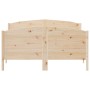 White pine wood bed frame with headboard 150x200cm by , Beds and slatted bases - Ref: Foro24-3216170, Price: 189,99 €, Discou...