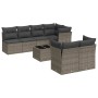 8-piece garden sofa set and gray synthetic rattan cushions by , Garden sets - Ref: Foro24-3217300, Price: 525,79 €, Discount: %