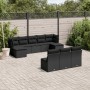 Garden sofa set 10 pieces with black synthetic rattan cushions by , Garden sets - Ref: Foro24-3250124, Price: 602,87 €, Disco...