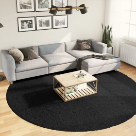 PAMPLONA modern long pile shaggy rug black Ø 280 cm by , Rugs - Ref: Foro24-375293, Price: 139,03 €, Discount: %