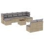 Garden sofa set with beige cushions 10 pieces synthetic rattan by , Garden sets - Ref: Foro24-3250118, Price: 638,94 €, Disco...