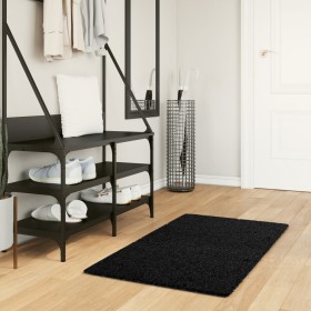 PAMPLONA modern long pile shaggy rug black 60x110 cm by , Rugs - Ref: Foro24-375272, Price: 25,99 €, Discount: %