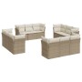 12-teiliges Gartensofa-Set und braune synthetische Rattankissen von , Gartensets - Ref: Foro24-3217328, Preis: 1,00 €, Rabatt: %