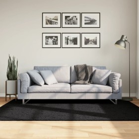 PAMPLONA modern long pile shaggy rug black 140x200 cm by , Rugs - Ref: Foro24-375279, Price: 63,99 €, Discount: %