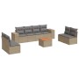 9-teiliges Gartensofa-Set mit beigen synthetischen Rattankissen von , Gartensets - Ref: Foro24-3225408, Preis: 586,81 €, Raba...