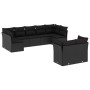 8-piece garden sofa set and black synthetic rattan cushions by , Garden sets - Ref: Foro24-3249984, Price: 579,95 €, Discount: %