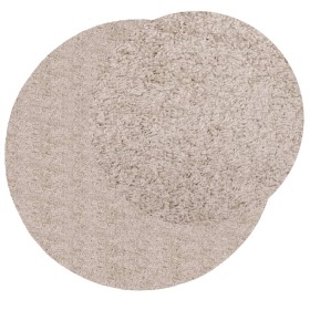 Alfombra peluda de pelo largo moderna PAMPLONA beige Ø 240 cm de , Alfombras - Ref: Foro24-375226, Precio: 113,99 €, Descuent...