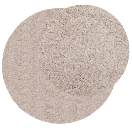 Modern long pile shaggy rug PAMPLONA beige Ø 240 cm by , Rugs - Ref: Foro24-375226, Price: 113,57 €, Discount: %