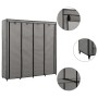 Armario con 4 compartimentos gris 175x45x170 cm de vidaXL, Armarios roperos - Ref: Foro24-282448, Precio: 50,92 €, Descuento: %