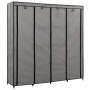 Armario con 4 compartimentos gris 175x45x170 cm de vidaXL, Armarios roperos - Ref: Foro24-282448, Precio: 50,92 €, Descuento: %