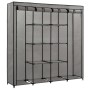 Armario con 4 compartimentos gris 175x45x170 cm de vidaXL, Armarios roperos - Ref: Foro24-282448, Precio: 50,92 €, Descuento: %