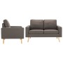 Taupe Gray Fabric 2-Piece Sofa Set by , Sofas - Ref: Foro24-3056622, Price: 444,99 €, Discount: %